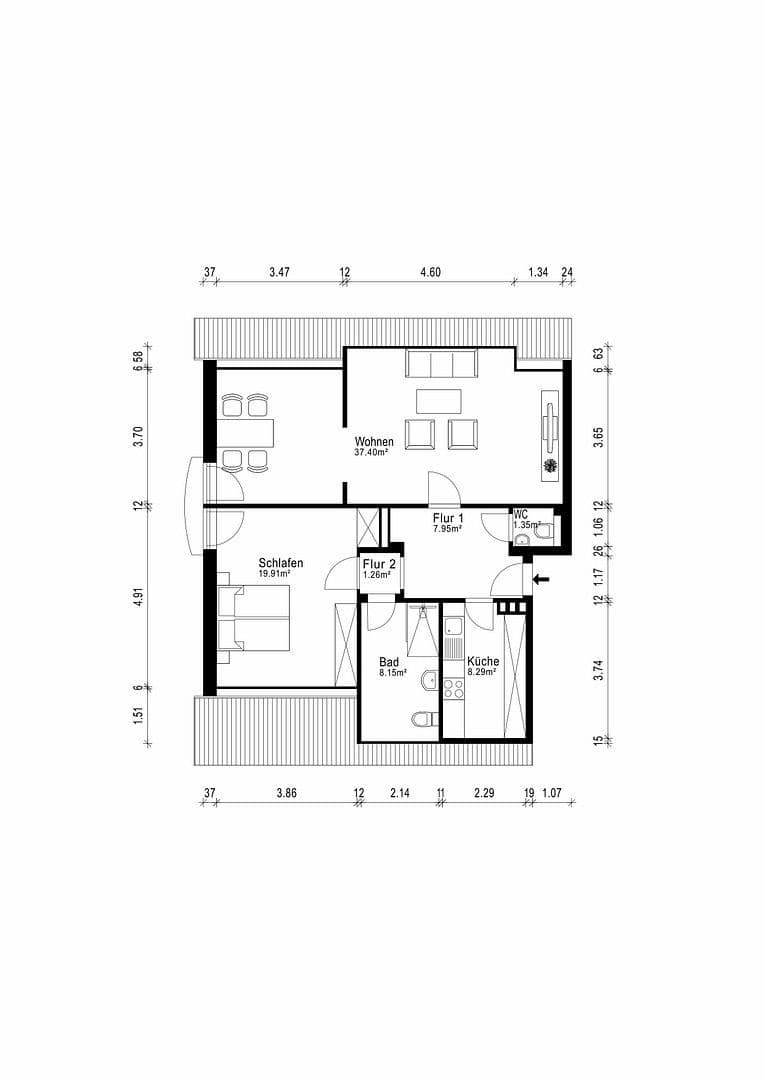 Predaj bytu 3-izbový 85 m², Bergedorf, Hamburg Predaj bytu 3-izbový 85 m², Bergedorf, Hamburg