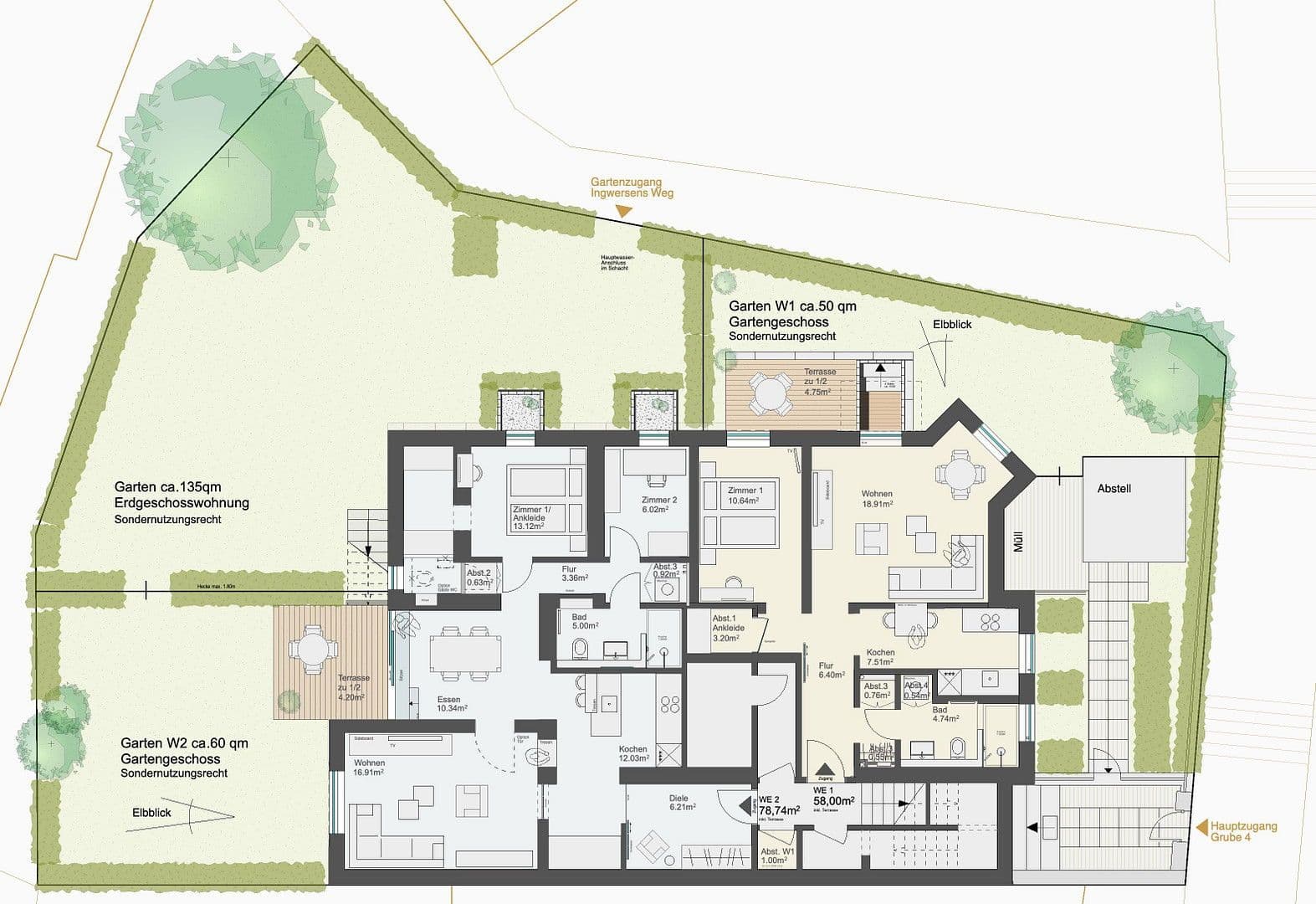 Predaj bytu 4-izbový 78 m², Grube 4, Hamburg, Hamburg Predaj bytu 4-izbový 78 m², Grube 4, Hamburg, Hamburg