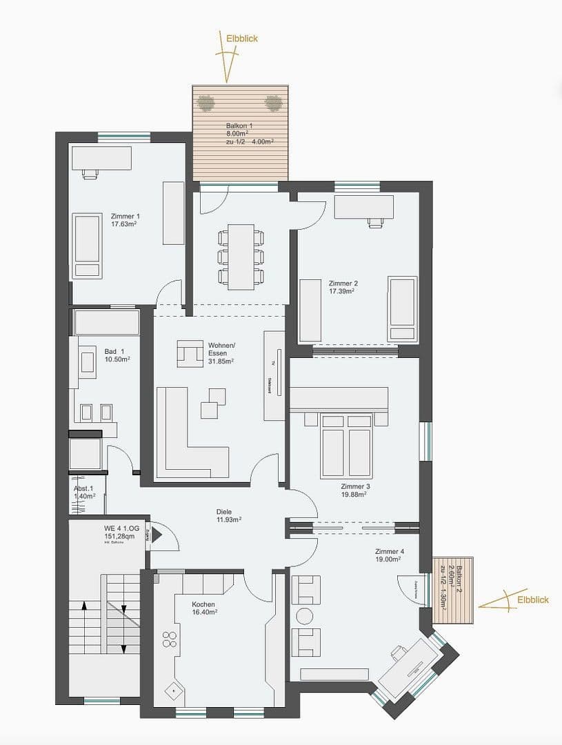 Predaj bytu 5-izbový 151 m², Grube 4, Hamburg, Hamburg Predaj bytu 5-izbový 151 m², Grube 4, Hamburg, Hamburg