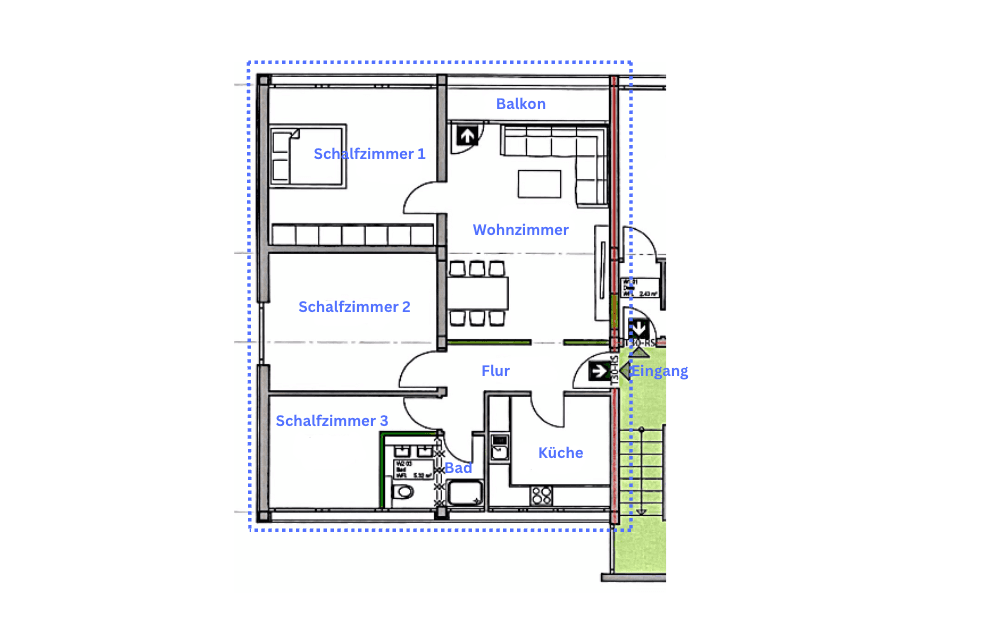 Predaj bytu 4-izbový 100 m², Erich-Ollenhauer-Straße, Düsseldorf, Severné Porýnie - Westfálsko Predaj bytu 4-izbový 100 m², Erich-Ollenhauer-Straße, Düsseldorf, Severné Porýnie - Westfálsko