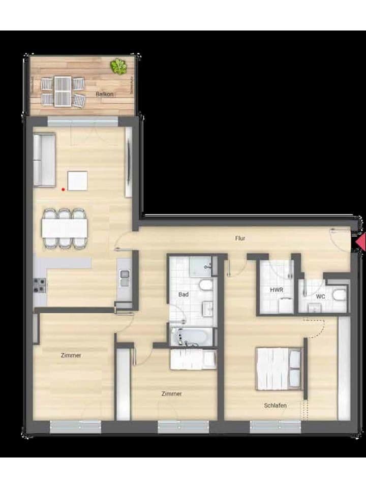 Prenájom bytu 4-izbový 127 m², Schuckertstraße 19, Fürth, Bavorsko Prenájom bytu 4-izbový 127 m², Schuckertstraße 19, Fürth, Bavorsko