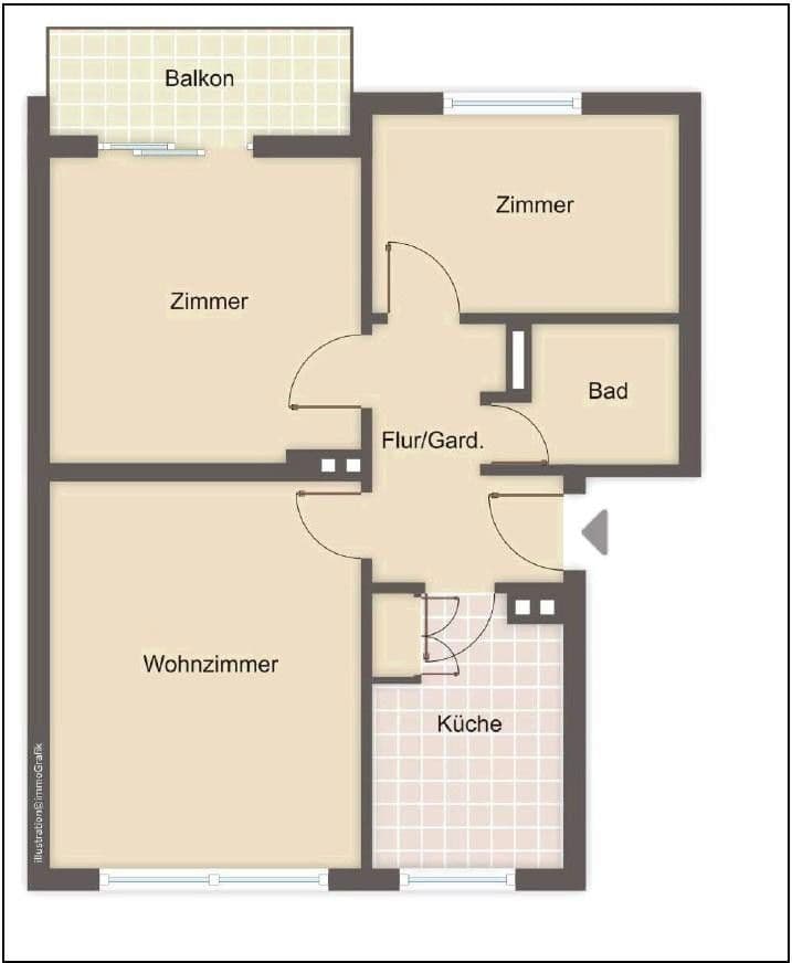 Predaj bytu 3-izbový 53 m², Geldernstr. 111, Köln, Severné Porýnie - Westfálsko Predaj bytu 3-izbový 53 m², Geldernstr. 111, Köln, Severné Porýnie - Westfálsko