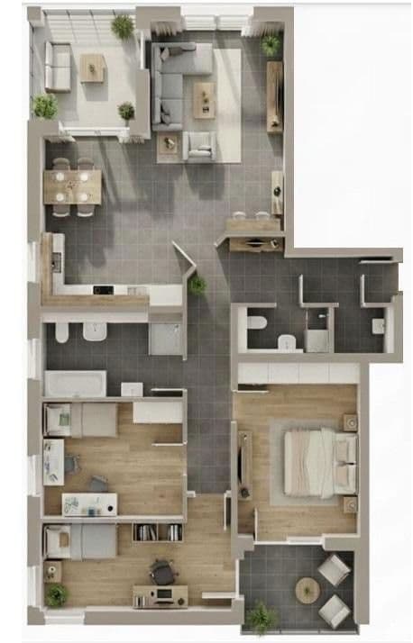 Prenájom bytu 4-izbový 117 m², Ludwigshafen, Porýnie-Falcko Prenájom bytu 4-izbový 117 m², Ludwigshafen, Porýnie-Falcko