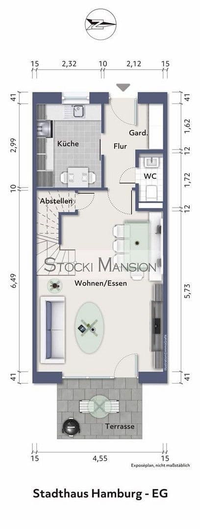 Prenájom domu 111 m², pozemek 240 m², Hamburg, Hamburg Prenájom domu 111 m², pozemek 240 m², Hamburg, Hamburg