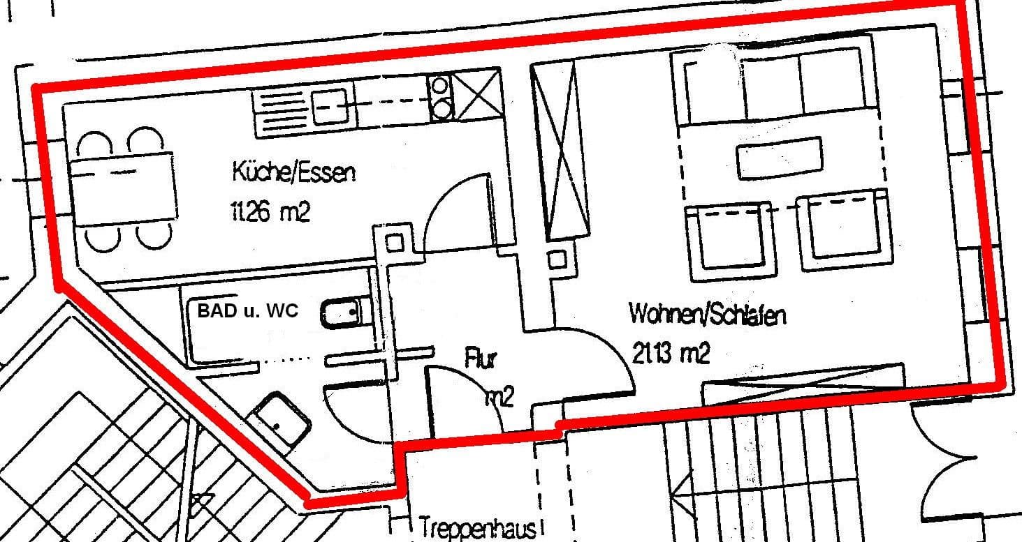 Prenájom bytu 1-izbový 40 m², Conrad Clauß Straße 20, Hohenstein-Ernstthal, Sasko Prenájom bytu 1-izbový 40 m², Conrad Clauß Straße 20, Hohenstein-Ernstthal, Sasko