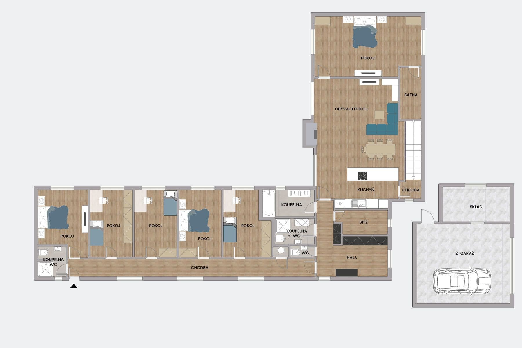 Predaj domu 300 m², pozemek 1.304 m², Ve Stráži, Psáry, Středočeský kraj Predaj domu 300 m², pozemek 1.304 m², Ve Stráži, Psáry, Středočeský kraj