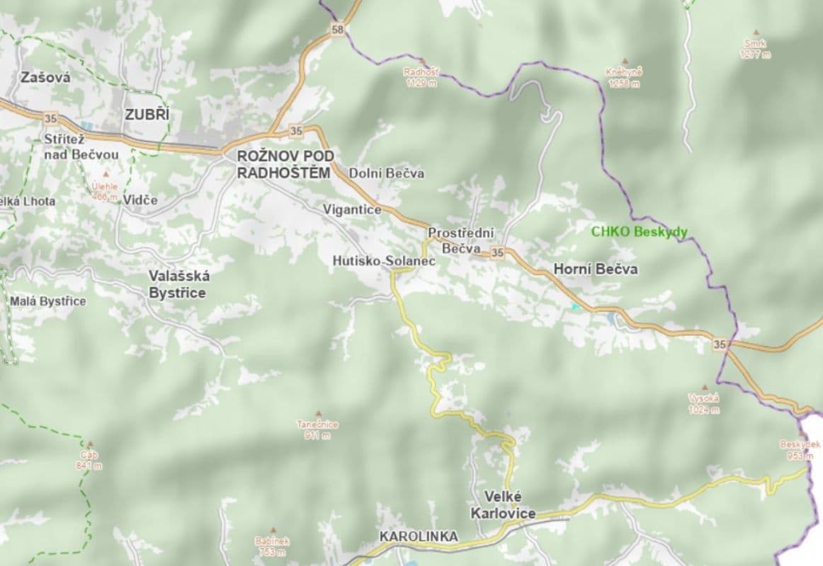Predaj pozemku 9.475 m², Horní Bečva, Zlínský kraj Predaj pozemku 9.475 m², Horní Bečva, Zlínský kraj