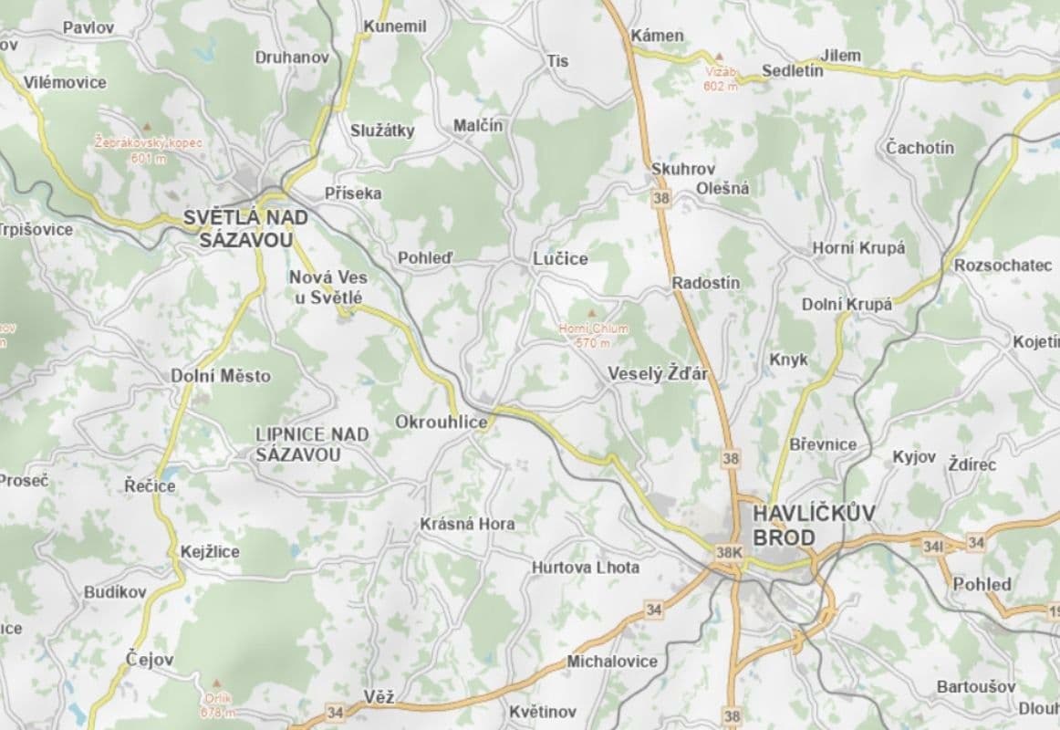 Predaj pozemku 4.203 m², Nová Ves u Světlé, Kraj Vysočina Predaj pozemku 4.203 m², Nová Ves u Světlé, Kraj Vysočina