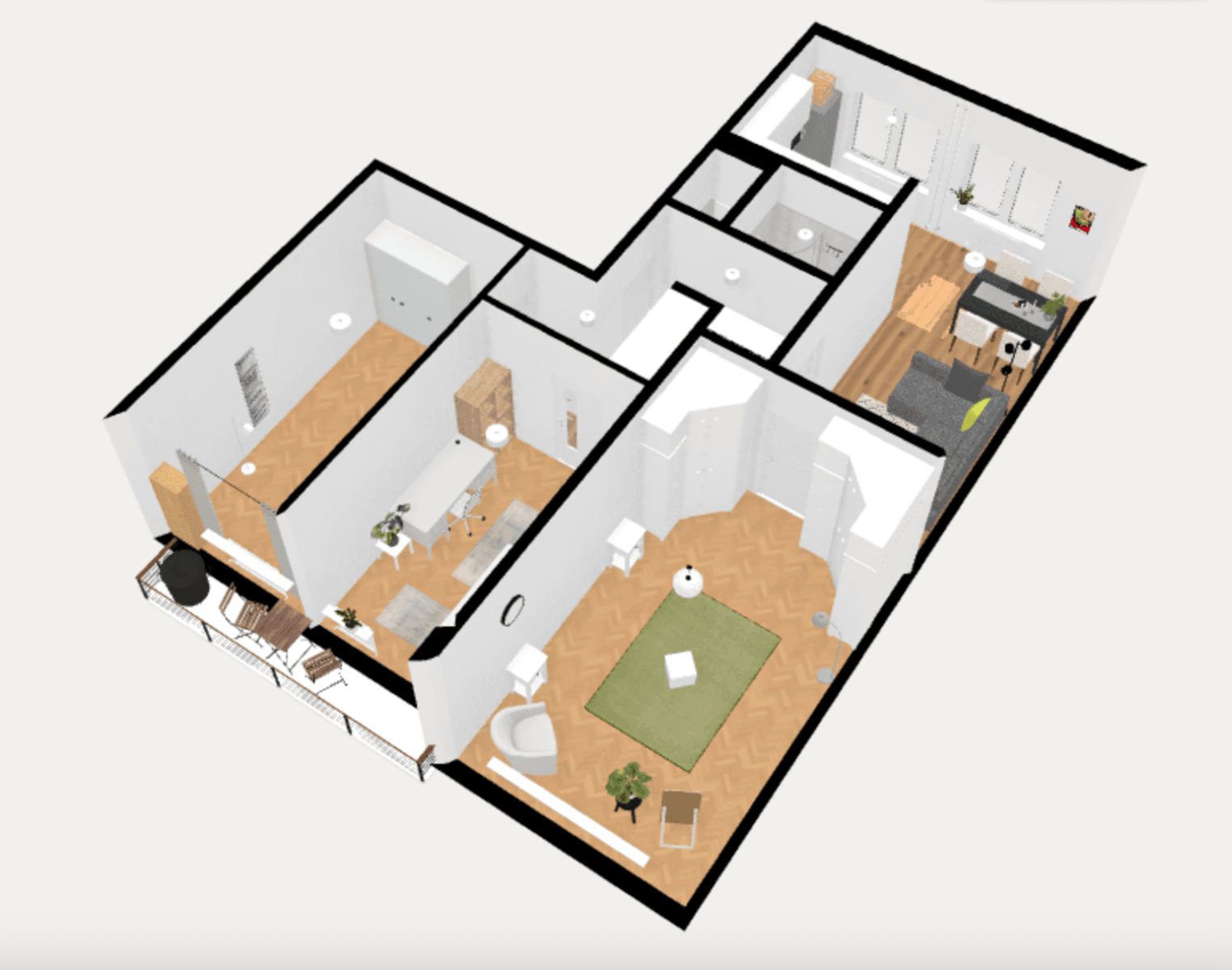 Prenájom bytu 4-izbový 75 m², Nad Olšinami, Praha, Praha Prenájom bytu 4-izbový 75 m², Nad Olšinami, Praha, Praha