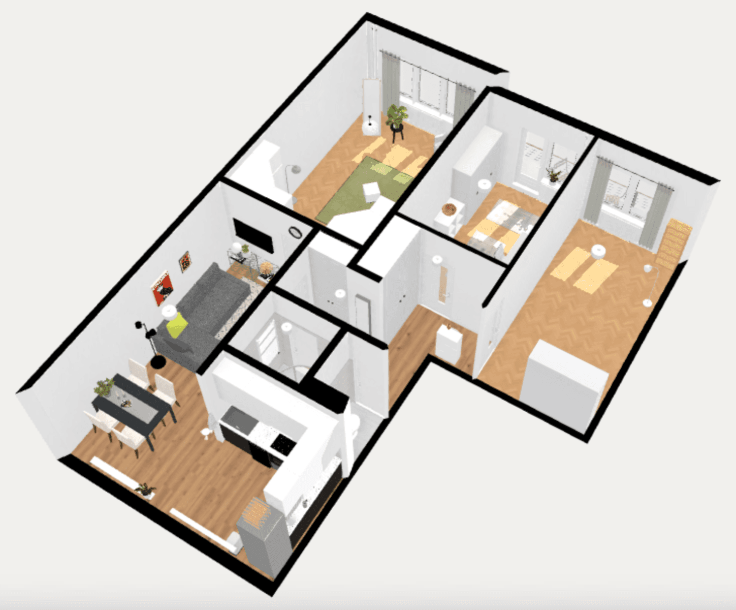 Prenájom bytu 4-izbový 75 m², Nad Olšinami, Praha, Praha Prenájom bytu 4-izbový 75 m², Nad Olšinami, Praha, Praha