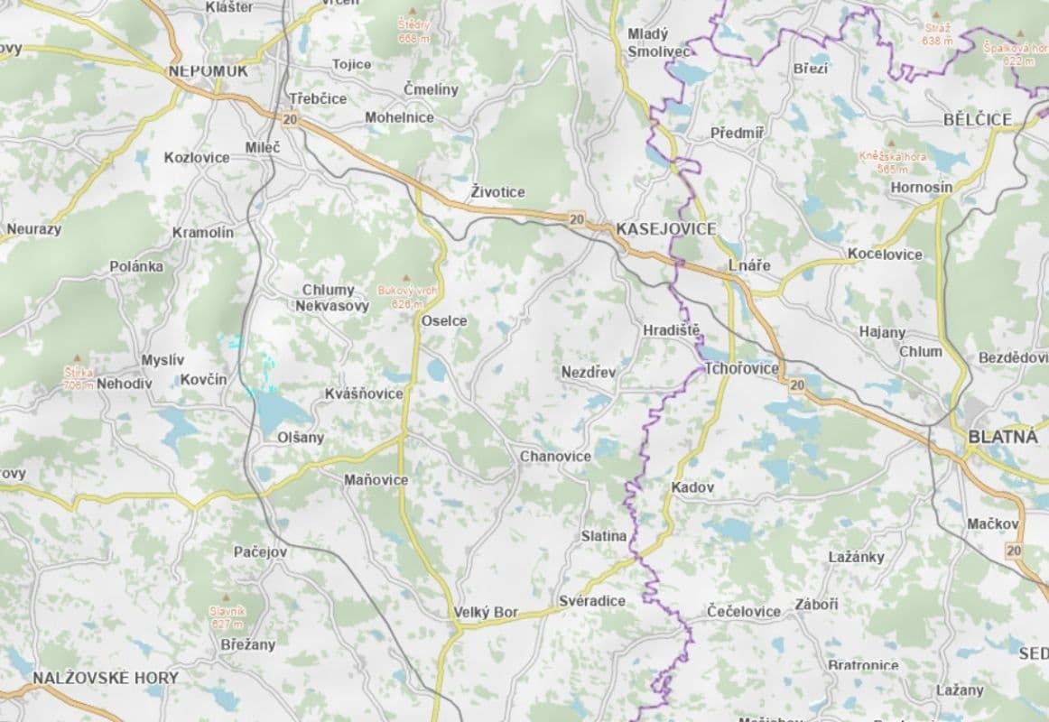 Predaj pozemku 90.019 m², Kovčín, Plzeňský kraj Predaj pozemku 90.019 m², Kovčín, Plzeňský kraj