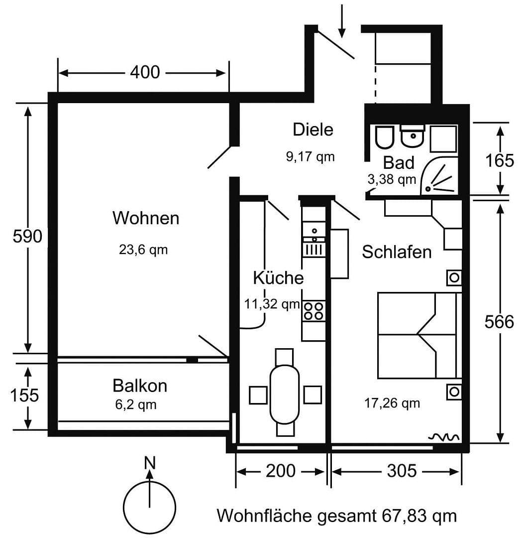 Predaj bytu 2-izbový 68 m², Angerburger Allee, Berlin, Berlín Predaj bytu 2-izbový 68 m², Angerburger Allee, Berlin, Berlín