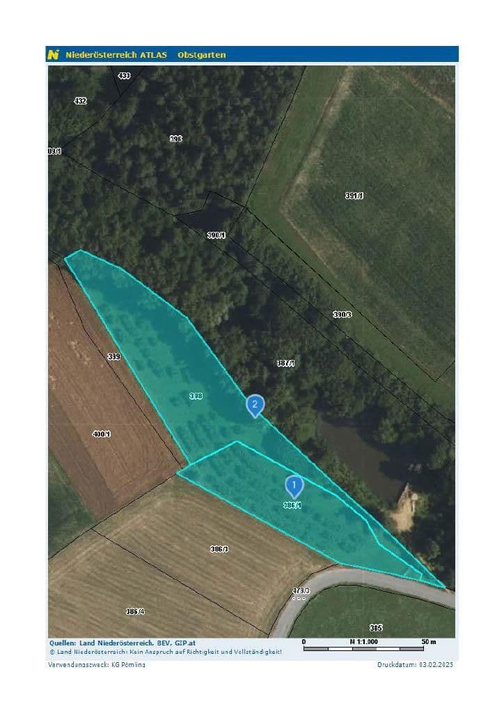 Predaj pozemku 5.300 m², KG Pömling, Emmersdorf, Dolné Rakúsko Predaj pozemku 5.300 m², KG Pömling, Emmersdorf, Dolné Rakúsko