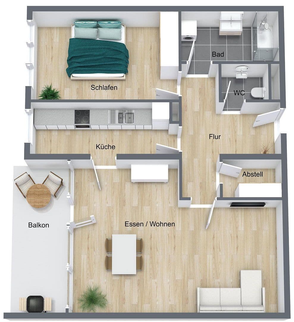 Predaj bytu 2-izbový 71 m², Kempten (Allgäu), Bavorsko Predaj bytu 2-izbový 71 m², Kempten (Allgäu), Bavorsko