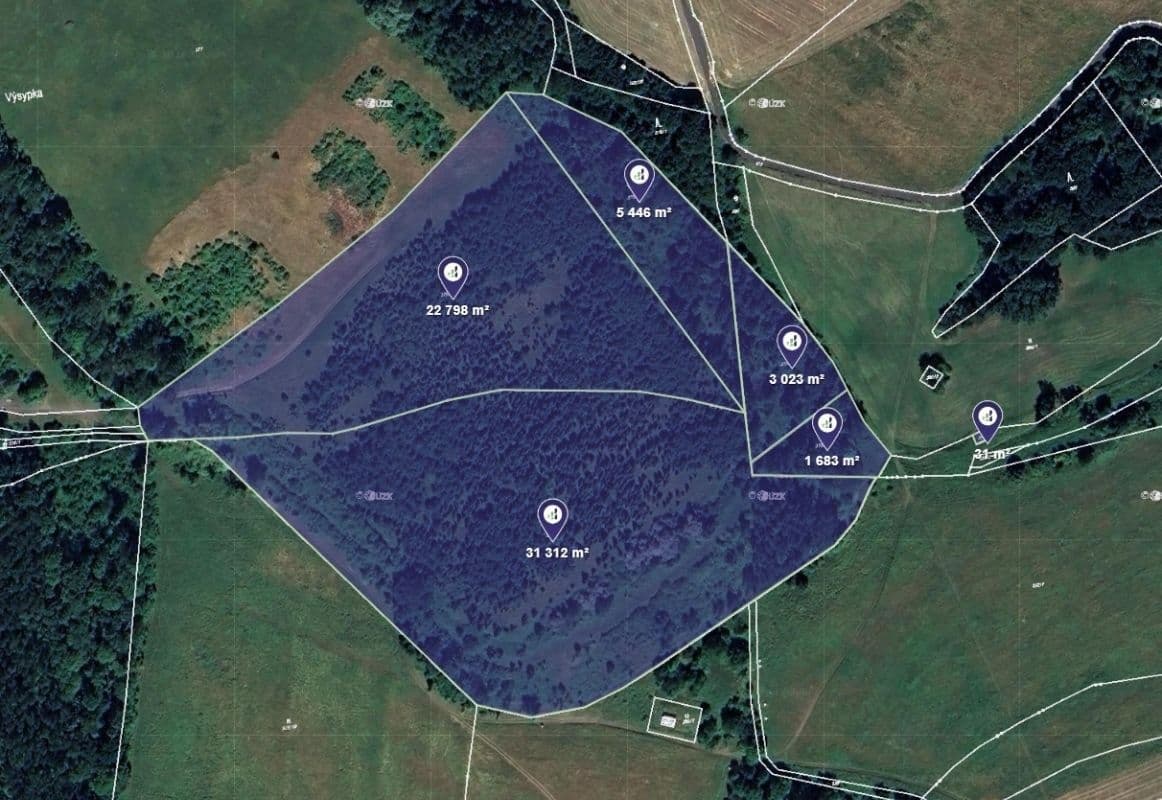 Predaj pozemku 64.293 m², Chuderov, Ústecký kraj Predaj pozemku 64.293 m², Chuderov, Ústecký kraj