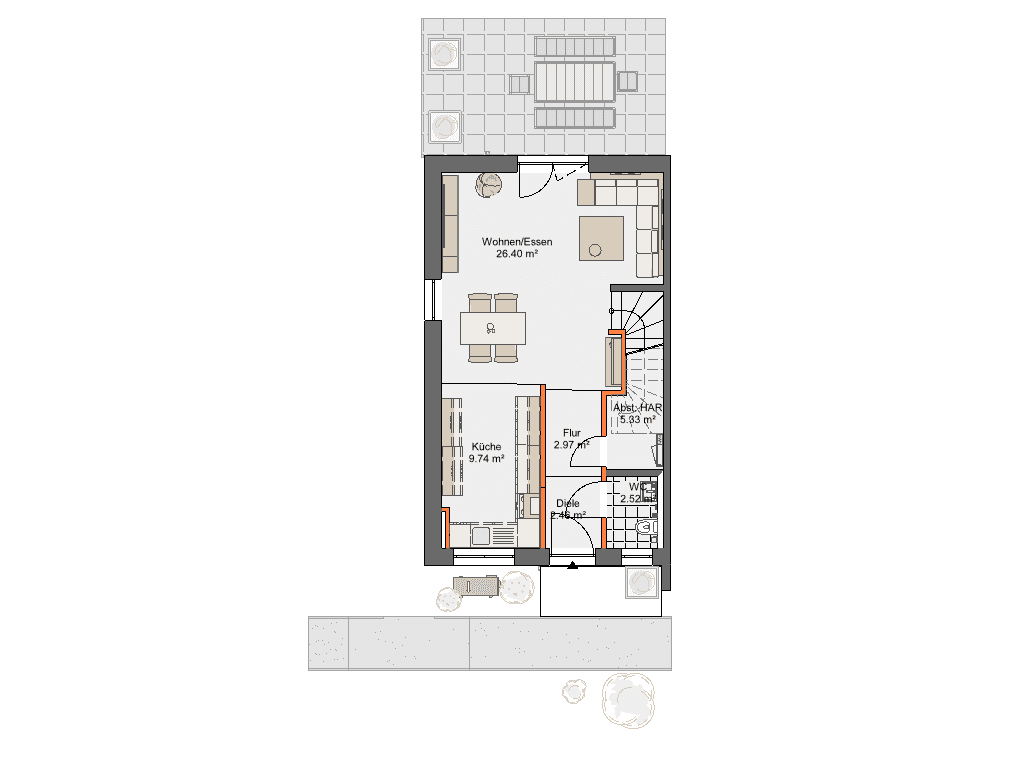 Prenájom domu 140 m², pozemek 200 m², Veckerhagenerstr. 4, Fuldatal, Hesensko Prenájom domu 140 m², pozemek 200 m², Veckerhagenerstr. 4, Fuldatal, Hesensko
