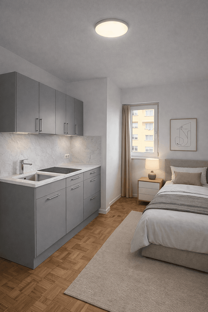 Prenájom bytu 1-izbový 25 m², Parkstrasse 3, Bad Vilbel, Hesensko Prenájom bytu 1-izbový 25 m², Parkstrasse 3, Bad Vilbel, Hesensko