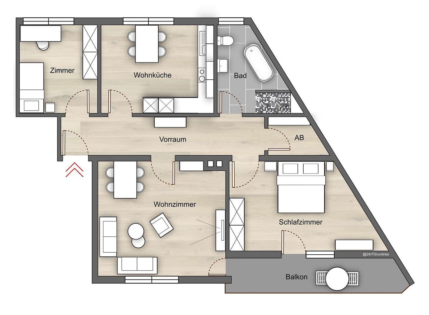 Predaj bytu 3-izbový 91 m², Herbststr, Amberg, Bavorsko Predaj bytu 3-izbový 91 m², Herbststr, Amberg, Bavorsko