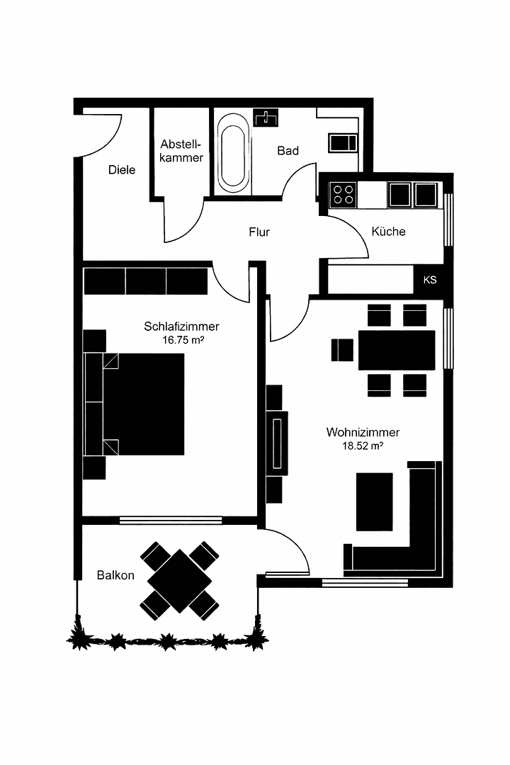 Predaj bytu 2-izbový 62 m², Belgradstr. 66, München, Bavorsko Predaj bytu 2-izbový 62 m², Belgradstr. 66, München, Bavorsko