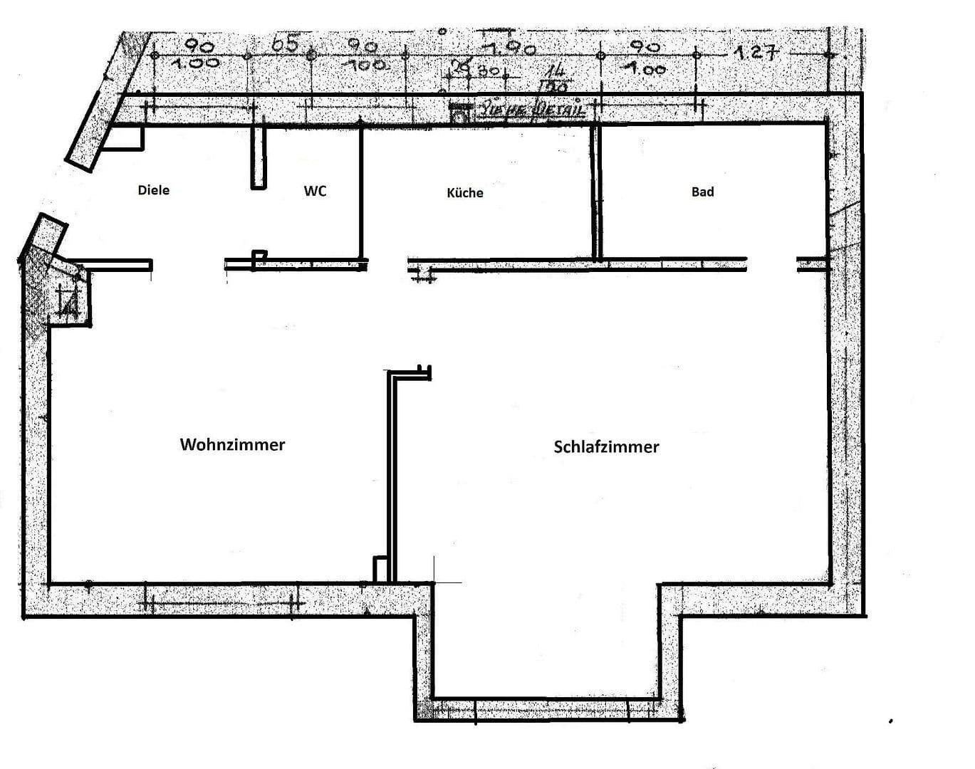 Prenájom bytu 2-izbový 33 m², Brauerstrasse 1, Essen, Severné Porýnie - Westfálsko Prenájom bytu 2-izbový 33 m², Brauerstrasse 1, Essen, Severné Porýnie - Westfálsko
