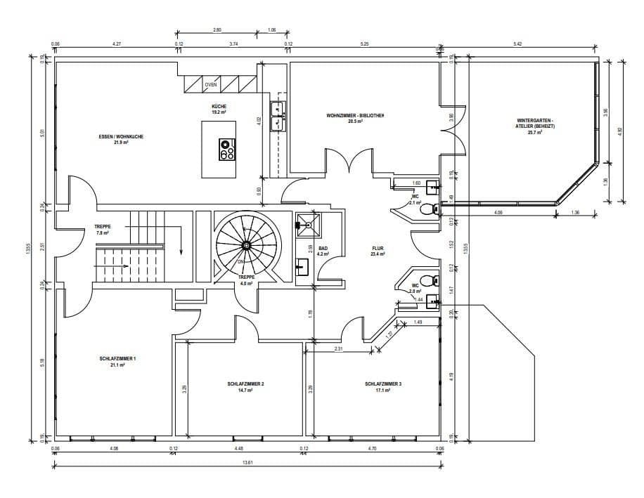 Prenájom bytu 7-izbový 312 m², Lehenstr. 25, Donaueschingen, Bádensko-Wurttembersko Prenájom bytu 7-izbový 312 m², Lehenstr. 25, Donaueschingen, Bádensko-Wurttembersko