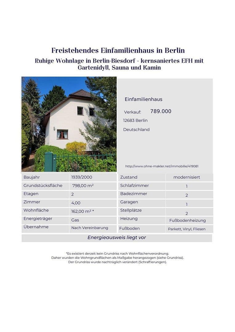 Predaj domu 162 m², pozemek 798 m², Berlin, Berlín Predaj domu 162 m², pozemek 798 m², Berlin, Berlín