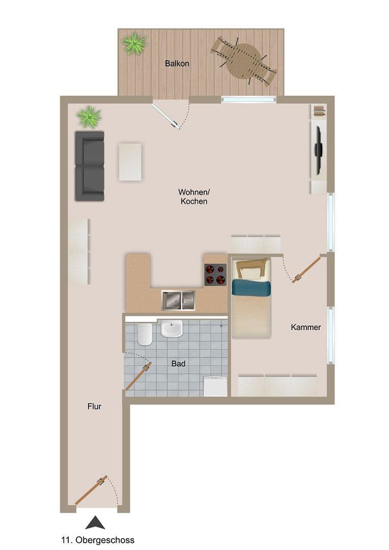 Predaj bytu 2-izbový 59 m², Miesbacher Str. 8, Brunnthal, Bavorsko Predaj bytu 2-izbový 59 m², Miesbacher Str. 8, Brunnthal, Bavorsko