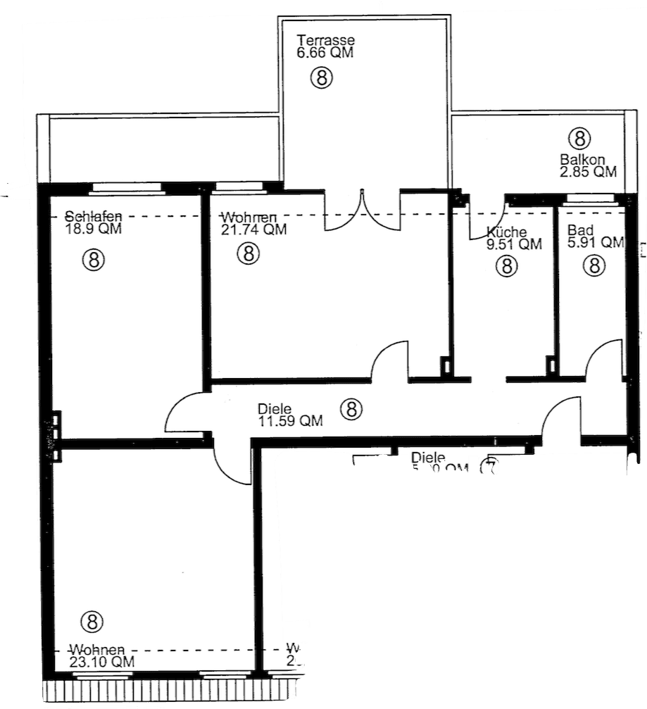 Prenájom bytu 3-izbový 100 m², Rellinghauser Str 281, Essen, Severné Porýnie - Westfálsko Prenájom bytu 3-izbový 100 m², Rellinghauser Str 281, Essen, Severné Porýnie - Westfálsko