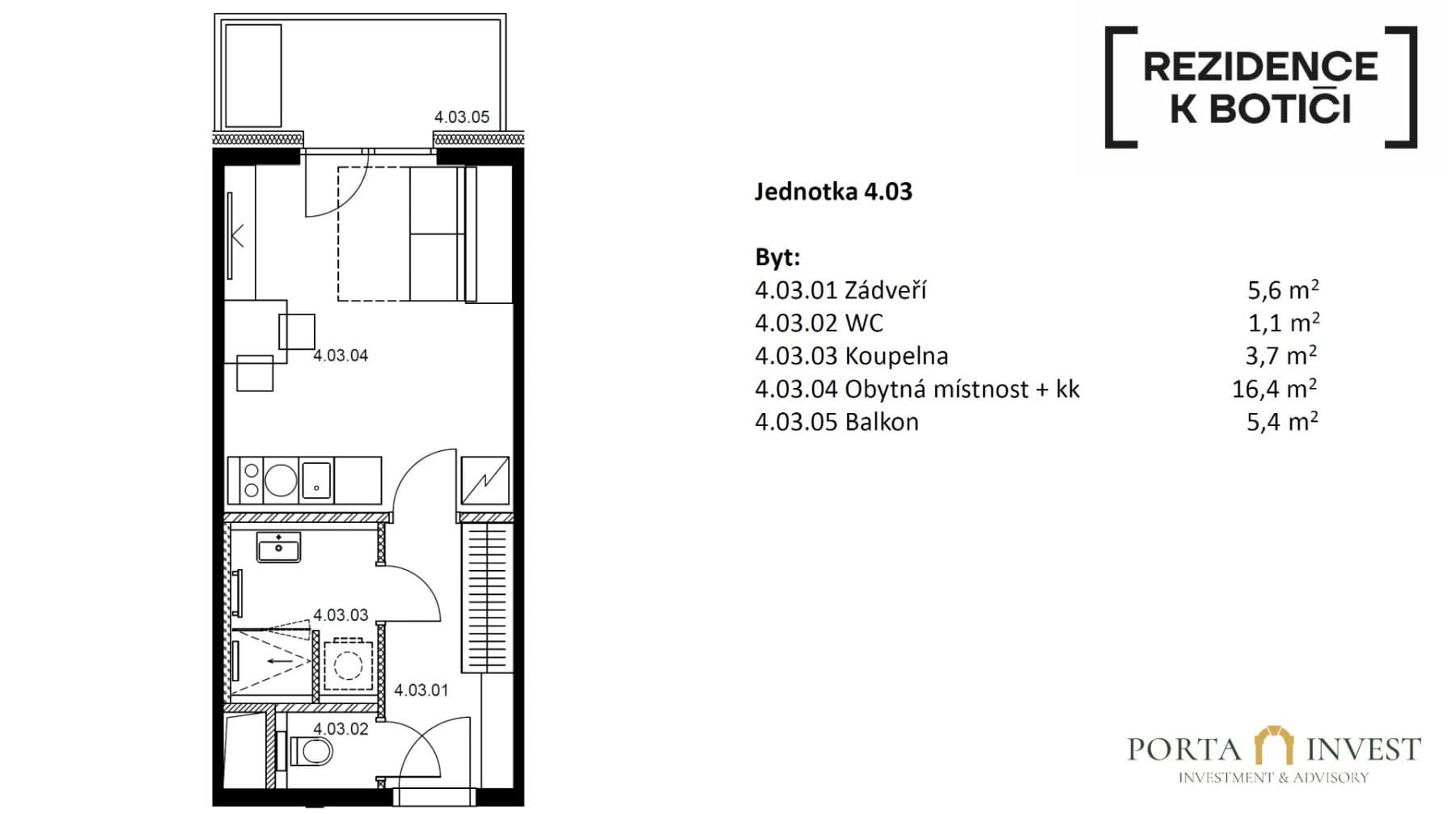 Predaj bytu 1-izbový 29 m², K Botiči, Praha, Praha Predaj bytu 1-izbový 29 m², K Botiči, Praha, Praha