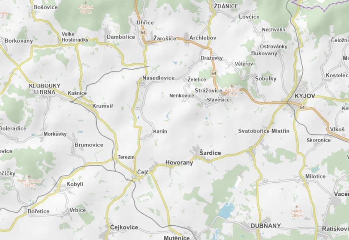 Predaj pozemku 1.680 m², Násedlovice, Jihomoravský kraj Predaj pozemku 1.680 m², Násedlovice, Jihomoravský kraj