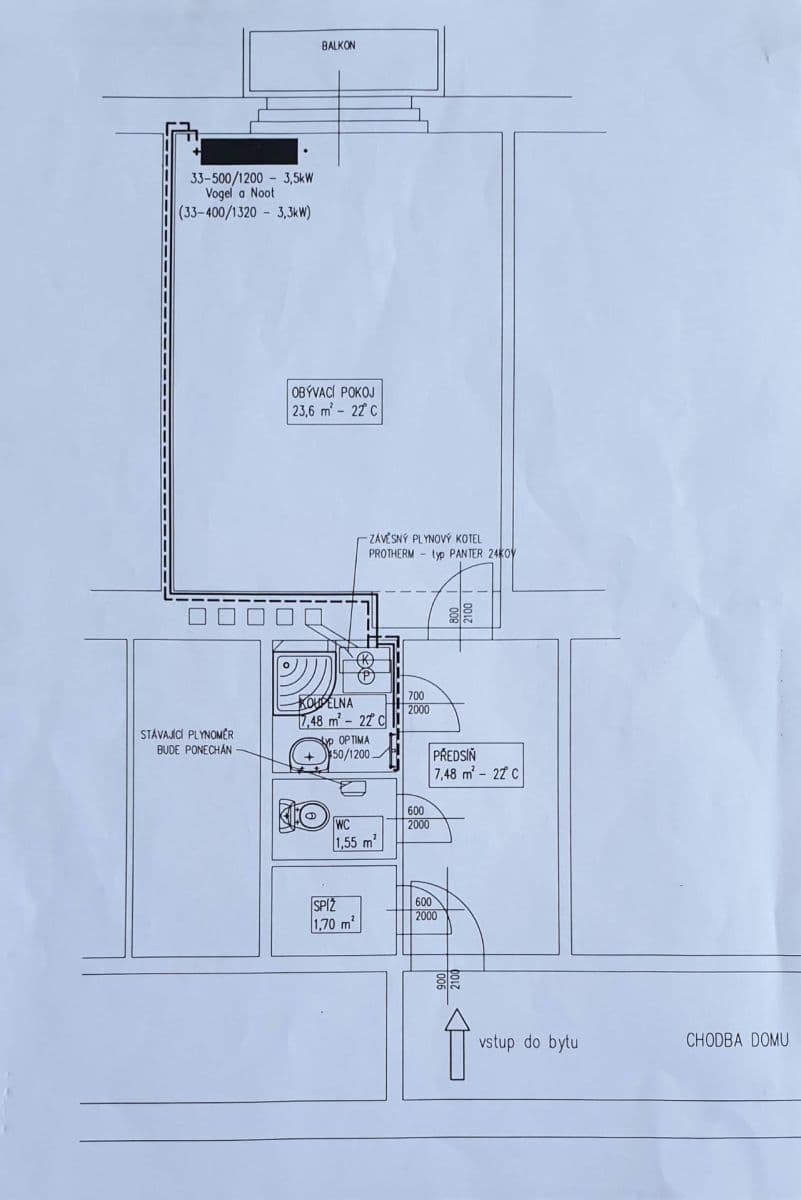 Predaj bytu 1-izbový 37 m², Prouzova, Praha, Praha Predaj bytu 1-izbový 37 m², Prouzova, Praha, Praha