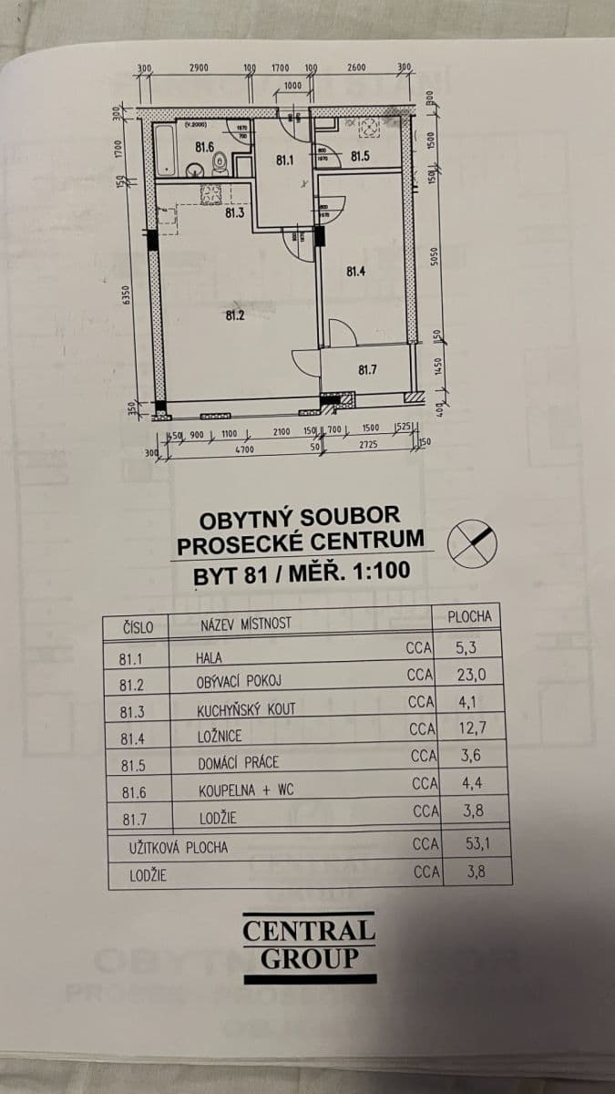 Predaj bytu 2-izbový 57 m², Nad Šestikopy, Praha, Praha Predaj bytu 2-izbový 57 m², Nad Šestikopy, Praha, Praha