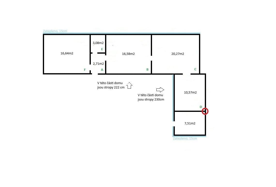 Predaj domu 77 m², pozemek 211 m², Velký Ořechov, Zlínský kraj Predaj domu 77 m², pozemek 211 m², Velký Ořechov, Zlínský kraj