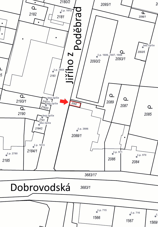 Prenájom pozemku 17 m², Jiřího z Poděbrad, České Budějovice, Jihočeský kraj Prenájom pozemku 17 m², Jiřího z Poděbrad, České Budějovice, Jihočeský kraj