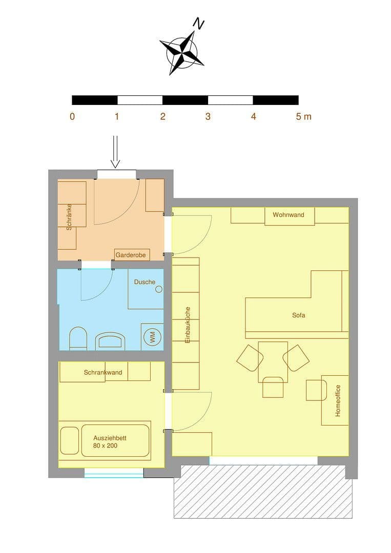 Prenájom bytu 2-izbový 37 m², Graz, Štajersko Prenájom bytu 2-izbový 37 m², Graz, Štajersko