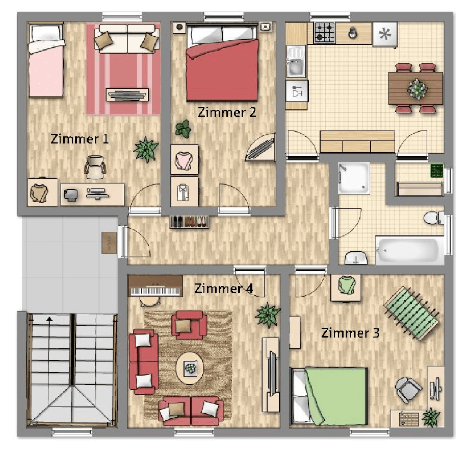 Prenájom bytu 3-izbový 82 m², Karl-Liebknechtstr. 28, Ilmenau, Durínsko Prenájom bytu 3-izbový 82 m², Karl-Liebknechtstr. 28, Ilmenau, Durínsko