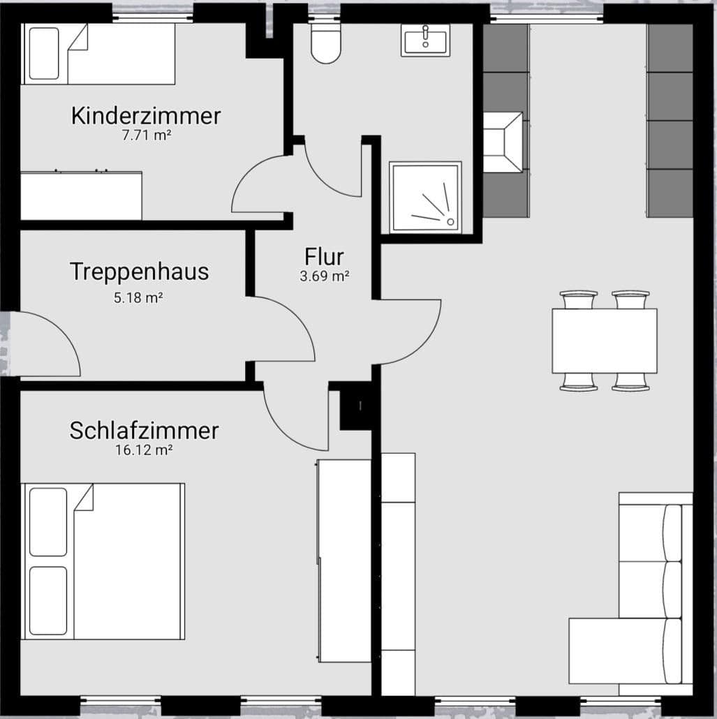 Prenájom bytu 3-izbový 60 m², Heilbronn, Bádensko-Wurttembersko Prenájom bytu 3-izbový 60 m², Heilbronn, Bádensko-Wurttembersko
