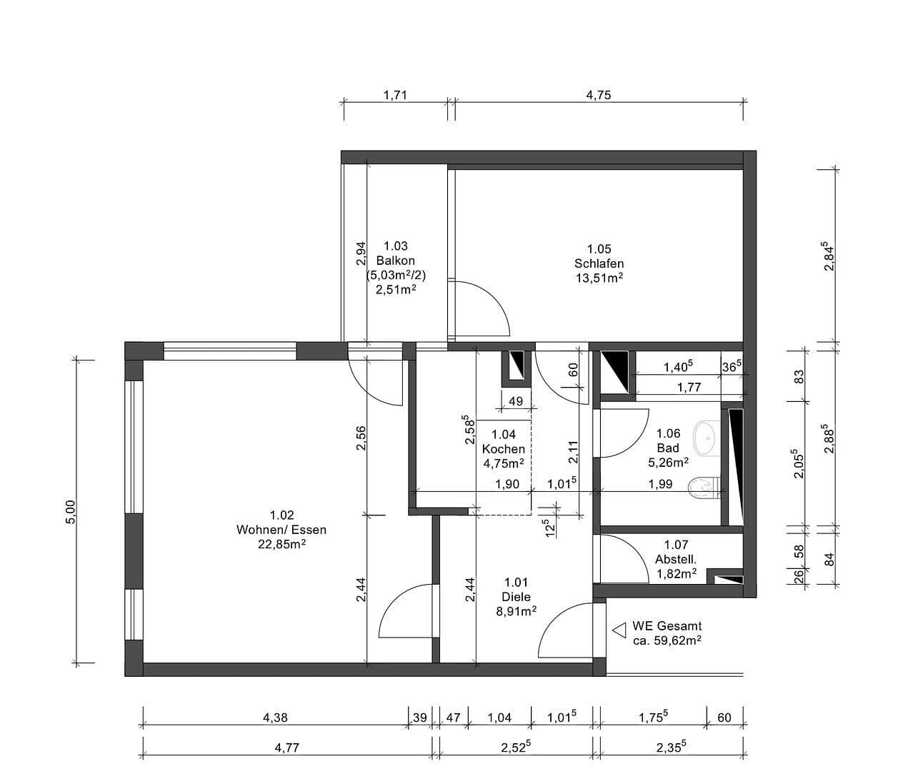 Predaj bytu 2-izbový 60 m², Boschetsrieder Str. 63, München, Bavorsko Predaj bytu 2-izbový 60 m², Boschetsrieder Str. 63, München, Bavorsko