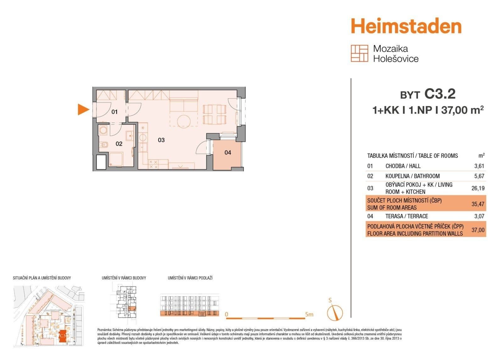 Prenájom bytu 1-izbový 37 m², Vrbenského, Praha, Praha Prenájom bytu 1-izbový 37 m², Vrbenského, Praha, Praha