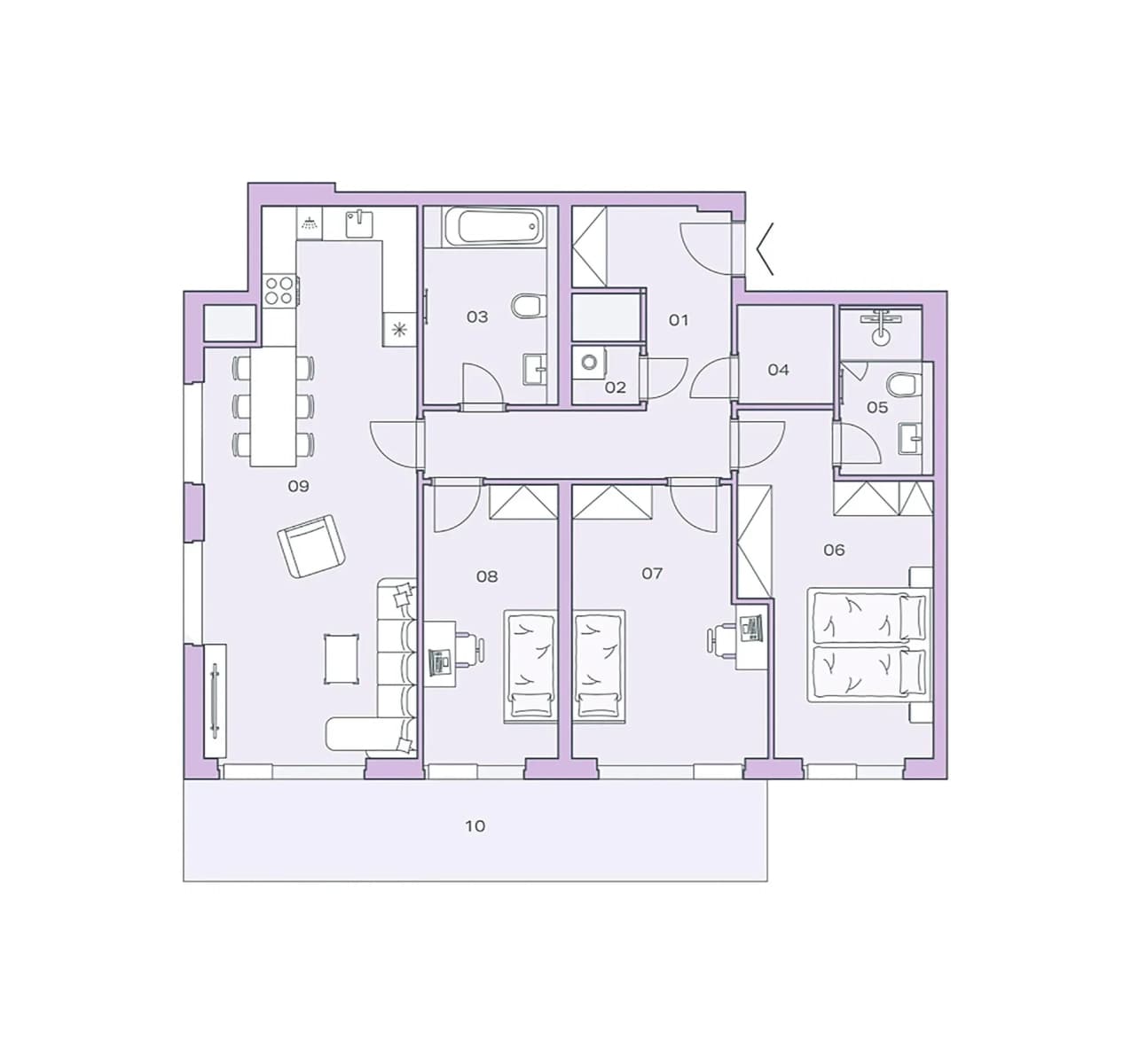 Predaj bytu 4-izbový 136 m², Československého exilu, Praha, Praha Predaj bytu 4-izbový 136 m², Československého exilu, Praha, Praha
