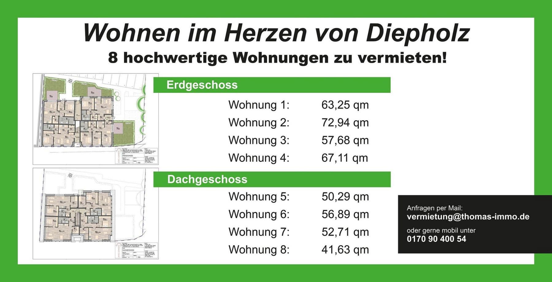 Prenájom bytu 3-izbový 42 m², Ledebourstraße 2-3, Diepholz, Dolné Sasko Prenájom bytu 3-izbový 42 m², Ledebourstraße 2-3, Diepholz, Dolné Sasko