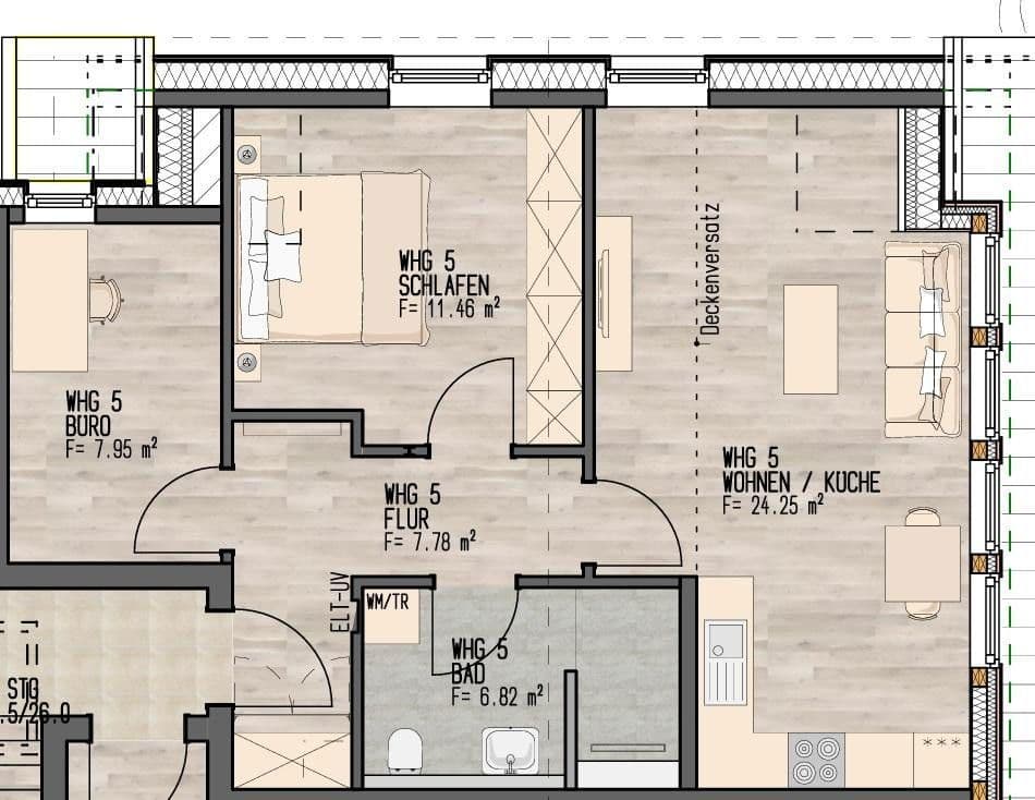 Prenájom bytu 3-izbový 42 m², Ledebourstraße 2-3, Diepholz, Dolné Sasko Prenájom bytu 3-izbový 42 m², Ledebourstraße 2-3, Diepholz, Dolné Sasko