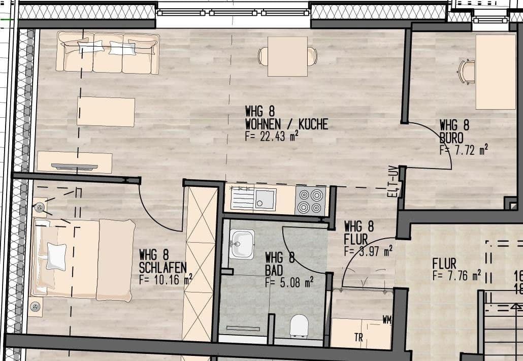 Prenájom bytu 3-izbový 42 m², Ledebourstraße 2-3, Diepholz, Dolné Sasko Prenájom bytu 3-izbový 42 m², Ledebourstraße 2-3, Diepholz, Dolné Sasko