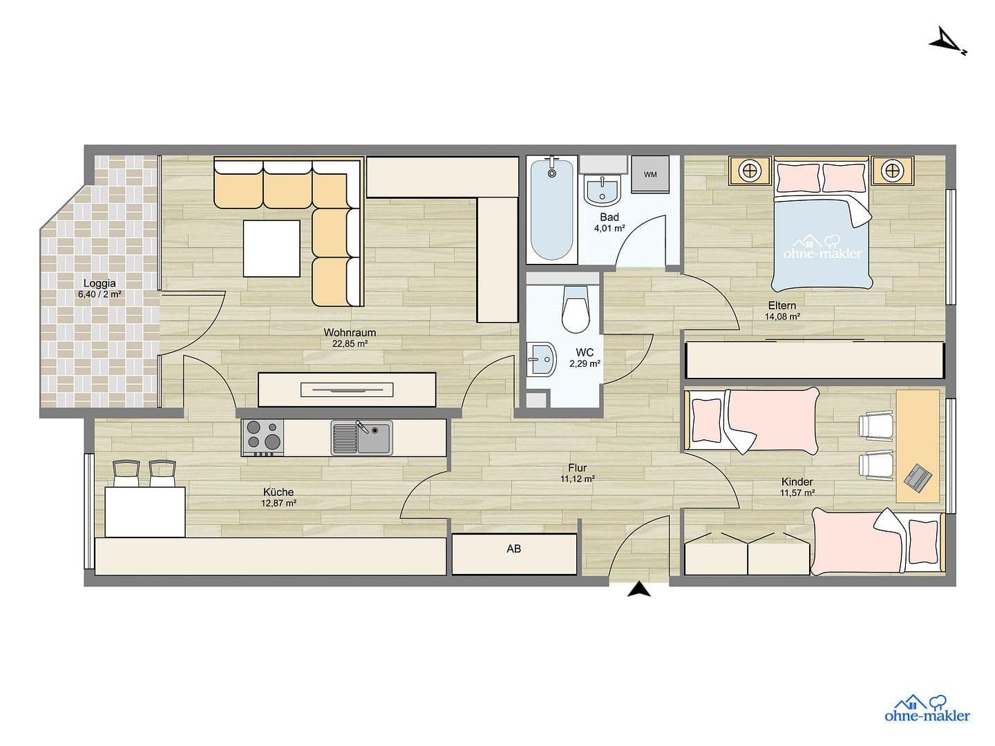 Prenájom bytu 3-izbový 80 m², Westenstraße 266, München, Bavorsko Prenájom bytu 3-izbový 80 m², Westenstraße 266, München, Bavorsko