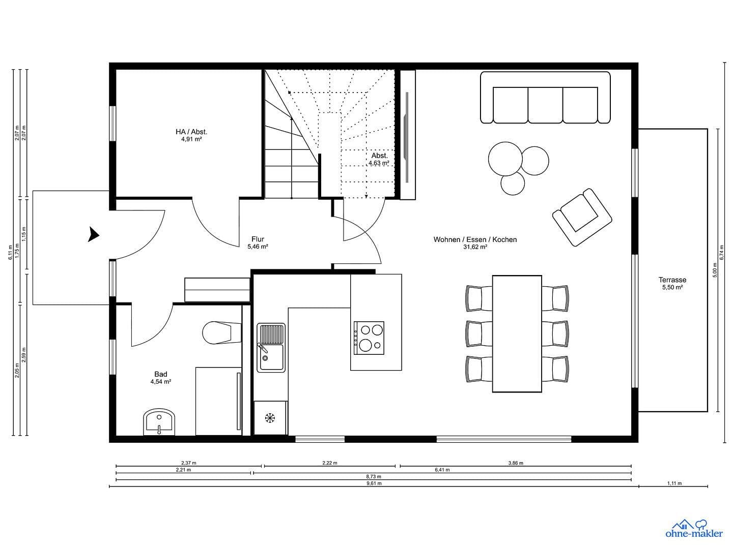 Prenájom domu 112 m², pozemek 180 m², Hamburg, Hamburg Prenájom domu 112 m², pozemek 180 m², Hamburg, Hamburg