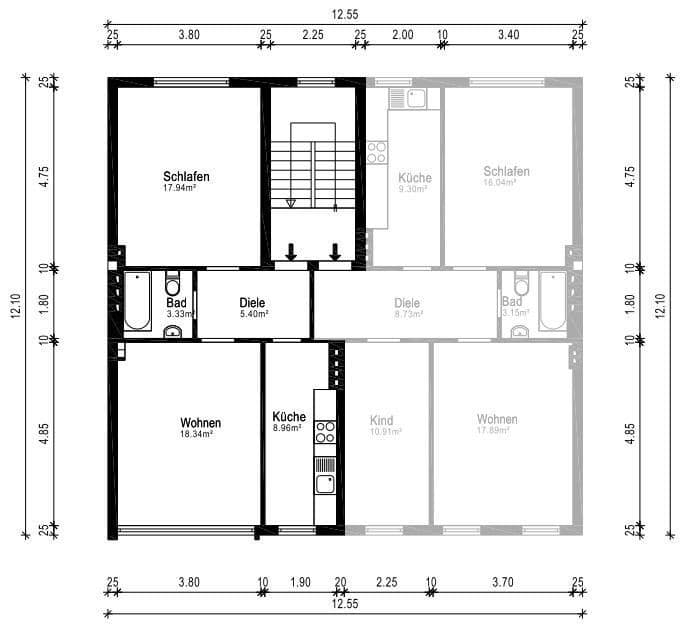 Prenájom bytu 2-izbový 54 m², Schützenstraße 81, Dortmund, Severné Porýnie - Westfálsko Prenájom bytu 2-izbový 54 m², Schützenstraße 81, Dortmund, Severné Porýnie - Westfálsko