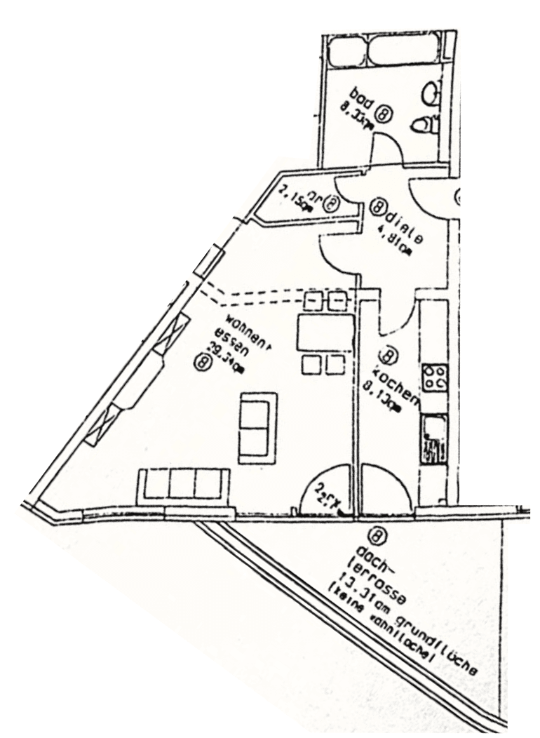 Prenájom bytu 2-izbový 68 m², Essen, Severné Porýnie - Westfálsko Prenájom bytu 2-izbový 68 m², Essen, Severné Porýnie - Westfálsko