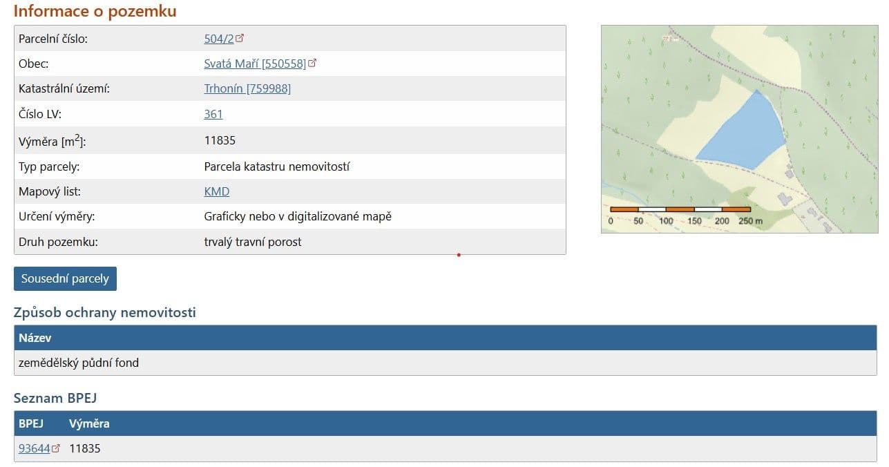 Predaj pozemku 11.835 m², Svatá Maří, Jihočeský kraj Predaj pozemku 11.835 m², Svatá Maří, Jihočeský kraj