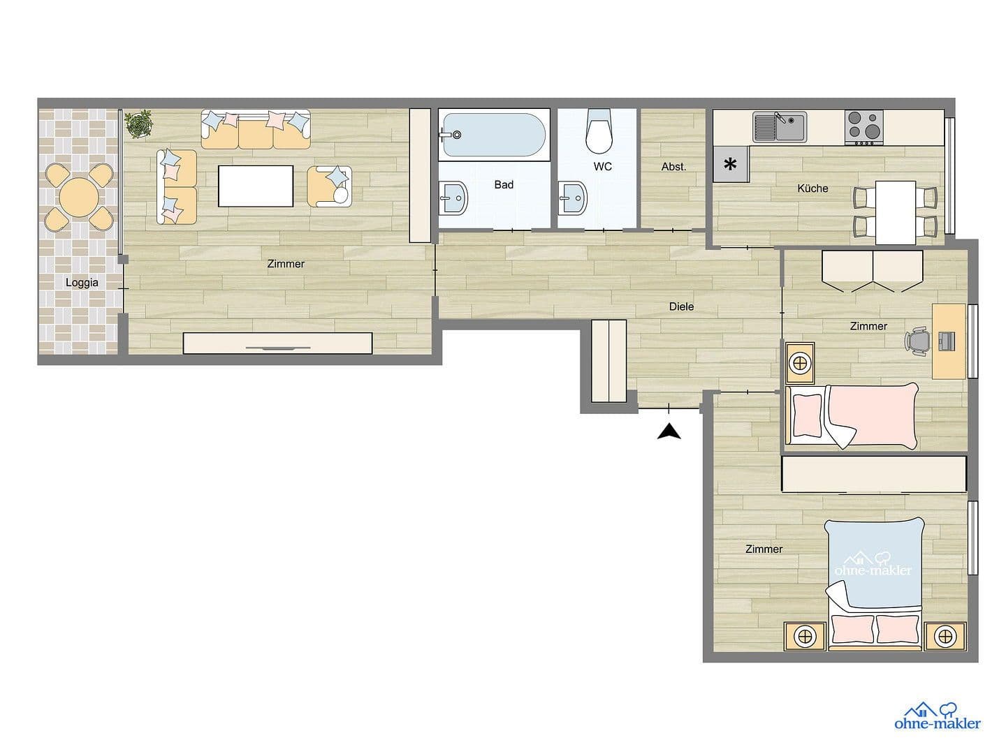 Predaj bytu 3-izbový 84 m², München, Bavorsko Predaj bytu 3-izbový 84 m², München, Bavorsko