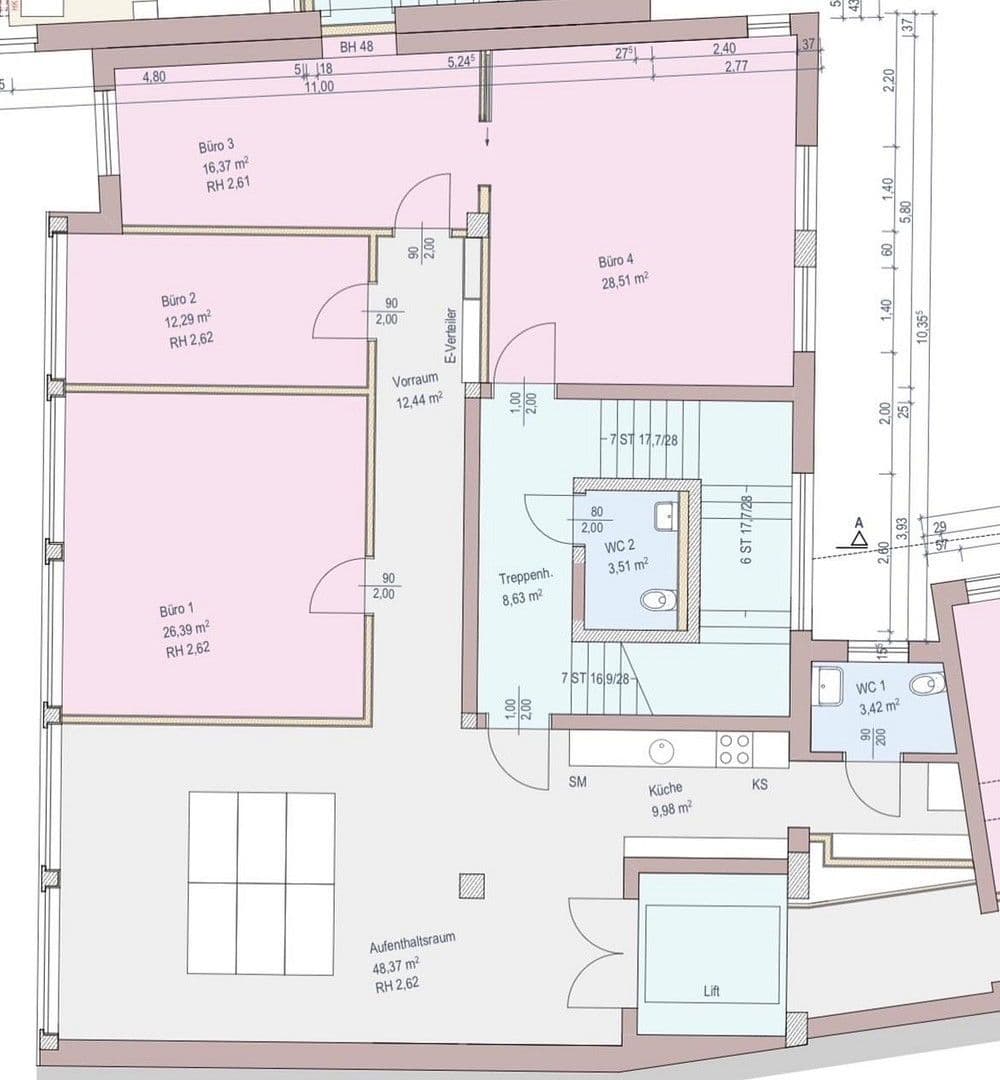 Prenájom kancelárie 150 m², Eisengasse 6A, Dornbirn, Vorarlbersko Prenájom kancelárie 150 m², Eisengasse 6A, Dornbirn, Vorarlbersko